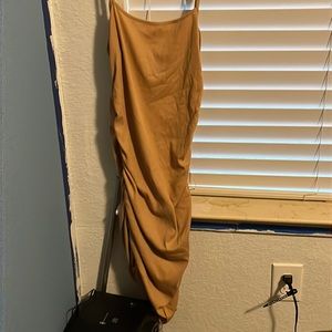 tan dress